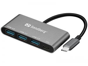  / Sandberg USB-C to 3xUSB 3.0 Hub + PD