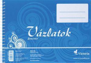 VICTORIA / Vzlatfzet, famentes, B5, spirl, 32 lap, COOL BY VICTORIA