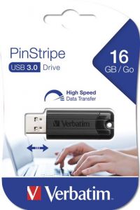 Verbatim / 16GB Pinstripe USB3.0 Black