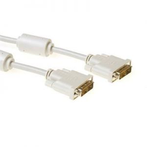 ACT / DVI-D Single Link cable male to male High Quality 5m Ivory