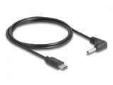 DeLock USB Type-C Power Cable to DC 3.5 x 1.35 mm male angled 1, 5m Black